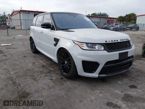 ✅ 2016 Land Rover Range Rover Sport SVR • VIN: SALWZ2EFXGA567421 • Лот: 44138293. Опубліковано раніше на IAAI з пробігом 122 640 миль. Безкоштовний доступ до архіву аукціонних продажів зі США та докладний звіт про історію автомобіля на DreamBid. Зображення 1.
