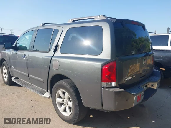 ✅ 2005 Nissan Armada SE • VIN: 5N1AA08B05N734697 • Лот: 43190486. Опубліковано раніше на IAAI з пробігом 255 859 миль. Безкоштовний доступ до архіву аукціонних продажів зі США та докладний звіт про історію автомобіля на DreamBid. Зображення 3.