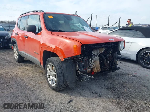 ✅ 2019 Jeep Renegade Sport • VIN: ZACNJBAB8KPJ86346 • Lot: 44497824. Listed on IAAI with 70,861 mi. Free auction sales archive from the USA and detailed vehicle history report at DreamBid. Image 1.