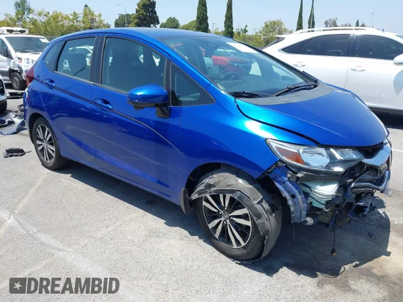 ✅ 2019 Honda Fit EX • VIN: 3HGGK5H88KM717781 • Lot: 45268154. Listed on IAAI with 108,546 mi. Free auction sales archive from the USA and detailed vehicle history report at DreamBid. Image 1.