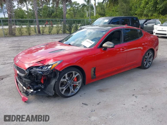 ✅ 2019 Kia Stinger GT1 • VIN: KNAE45LC8K6048226 • Lot: 43807598. Wystawiony na IAAI z przebiegiem 42 128 mil. Bezpłatny archiwum sprzedaży aukcyjnych z USA i szczegółowy raport historii pojazdu na DreamBid. Zdjęcie 2.