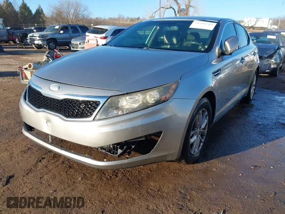 ✅ 2013 Kia Optima LX • VIN: 5XXGM4A70DG227893 • Lot: 44314509. Listed on IAAI with 158,897 mi. Free auction sales archive from the USA and detailed vehicle history report at DreamBid. Image 2.