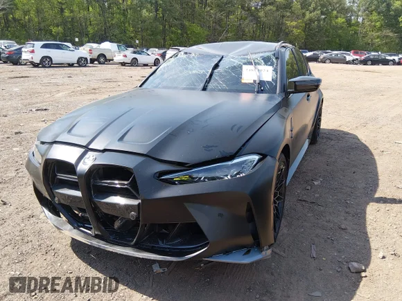 ✅ 2024 BMW M3 Competition xDrive • VIN: WBS43AY00RFS41238 • Лот: 44823924. Опубликован ранее на IAAI с пробегом Не указан. Бесплатный доступ к архиву аукционных продаж из США и подробный отчёт об истории автомобиля на DreamBid. Изображение 6.