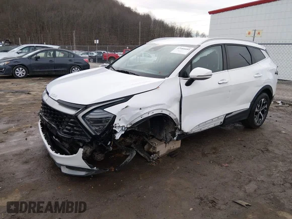 ✅ 2024 Kia Sportage EX • VIN: 5XYK3CDF6RG157295 • Lot: 43980084. Listed on IAAI with 59,099 mi. Free auction sales archive from the USA and detailed vehicle history report at DreamBid. Image 2.