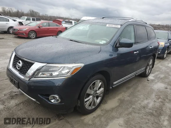 ✅ 2014 Nissan Pathfinder SL • VIN: 5N1AR2MM3EC635556 • Lot: 46407084. Wystawiony na Copart z przebiegiem 181 795 mil. Bezpłatny archiwum sprzedaży aukcyjnych z USA i szczegółowy raport historii pojazdu na DreamBid. Zdjęcie 1.