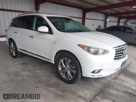 ✅ 2014 Infiniti QX60 • VIN: 5N1AL0MMXEC503982 • Lot: 45250010. Wystawiony na IAAI z przebiegiem 179 083 mil. Bezpłatny archiwum sprzedaży aukcyjnych z USA i szczegółowy raport historii pojazdu na DreamBid. Zdjęcie 1.