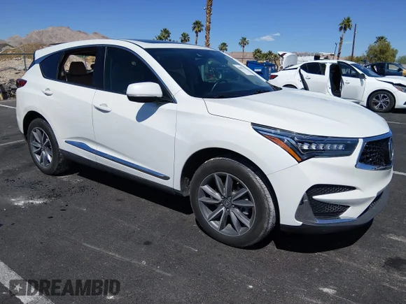 ✅ 2020 Acura RDX Technology • VIN: 5J8TC1H55LL020758 • Lot: 45000762. Wystawiony na IAAI z przebiegiem 44 373 mil. Bezpłatny archiwum sprzedaży aukcyjnych z USA i szczegółowy raport historii pojazdu na DreamBid. Zdjęcie 1.