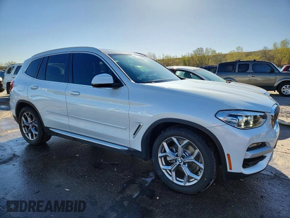 ✅ 2021 BMW X3 xDrive30i • VIN: 5UXTY5C09M9F48239 • Lot: 50341336. Wystawiony na Copart z przebiegiem 36 112 mil. Bezpłatny archiwum sprzedaży aukcyjnych z USA i szczegółowy raport historii pojazdu na DreamBid. Zdjęcie 4.