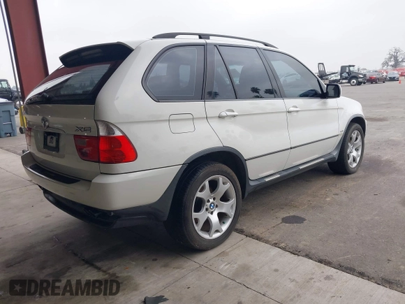 ✅ 2003 BMW X5 4.4i • VIN: 5UXFB335X3LH48921 • Lot: 44357288. Wystawiony na IAAI z przebiegiem 151 482 mil. Bezpłatny archiwum sprzedaży aukcyjnych z USA i szczegółowy raport historii pojazdu na DreamBid. Zdjęcie 4.