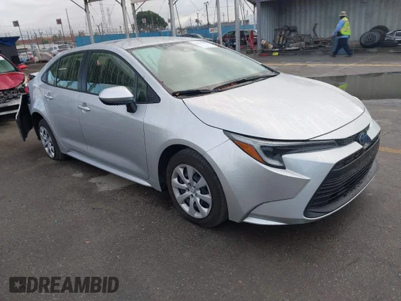 ✅ 2024 Toyota Corolla Hybrid LE • VIN: JTDBCMFE0R3046028 • Lot: 44767223. Listed on IAAI with 24,126 mi. Free auction sales archive from the USA and detailed vehicle history report at DreamBid. Image 1.