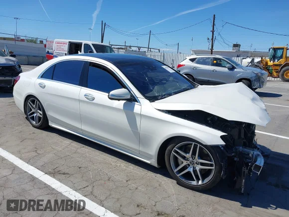 ✅ 2019 Mercedes-Benz S 560 • VIN: WDDUG8DBXKA487928 • Лот: 44936981. Опубліковано раніше на IAAI з пробігом 88 665 миль. Безкоштовний доступ до архіву аукціонних продажів зі США та докладний звіт про історію автомобіля на DreamBid. Зображення 1.
