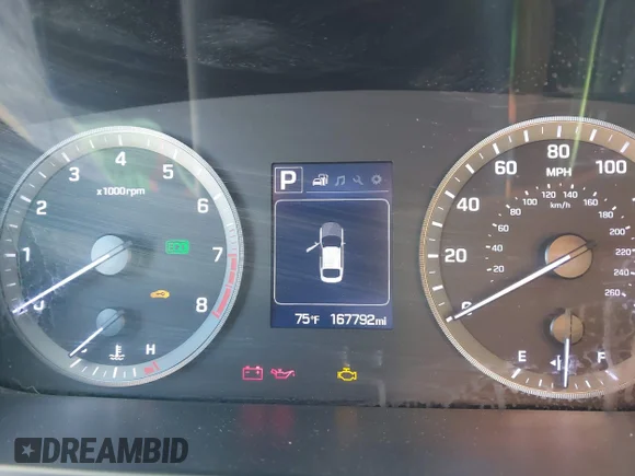✅ 2015 Hyundai Sonata Limited • VIN: 5NPE34AF8FH251304 • Lot: 43919276. Wystawiony na IAAI z przebiegiem 167 792 mil. Bezpłatny archiwum sprzedaży aukcyjnych z USA i szczegółowy raport historii pojazdu na DreamBid. Zdjęcie 7.