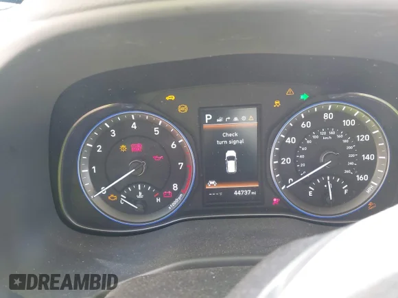 ✅ 2020 Hyundai Kona Ultimate • VIN: KM8K53A58LU484580 • Lot: 43855569. Wystawiony na IAAI z przebiegiem 44 737 mil. Bezpłatny archiwum sprzedaży aukcyjnych z USA i szczegółowy raport historii pojazdu na DreamBid. Zdjęcie 7.