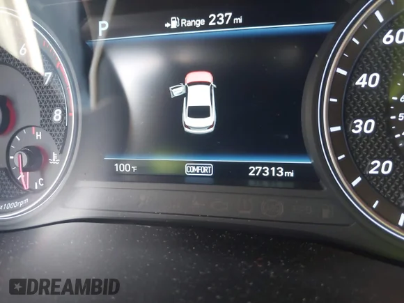 ✅ 2019 Genesis G70 Advanced • VIN: KMTG34LAXKU035434 • Lot: 44584425. Wystawiony na IAAI z przebiegiem 27 313 mil. Bezpłatny archiwum sprzedaży aukcyjnych z USA i szczegółowy raport historii pojazdu na DreamBid. Zdjęcie 7.