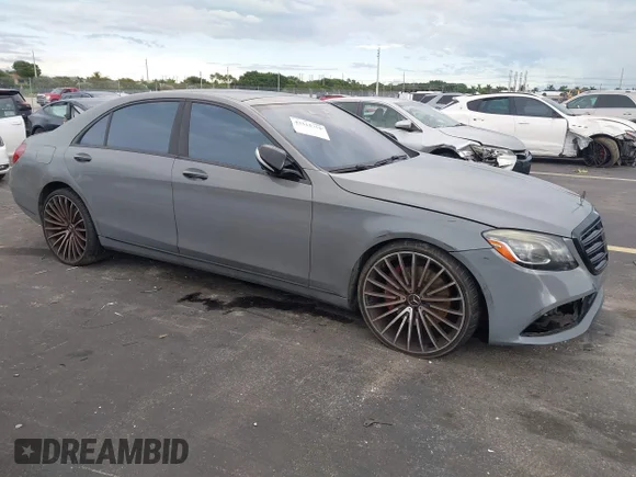 ✅ 2018 Mercedes-Benz S 450 • VIN: WDDUG6EB4JA350758 • Lot: 43315719. Listed on IAAI with 91,473 mi. Free auction sales archive from the USA and detailed vehicle history report at DreamBid. Image 1.
