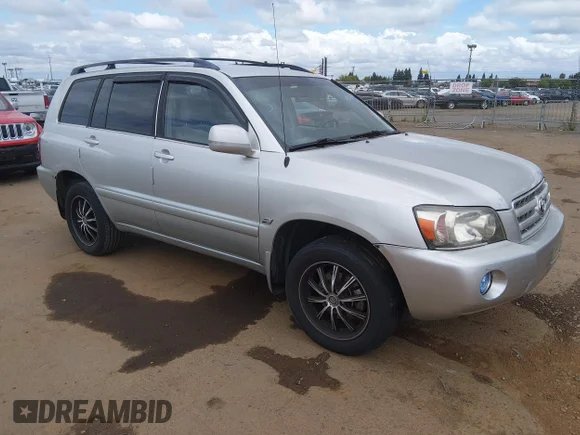 ✅ 2005 Toyota Highlander • VIN: JTEGD21A550127559 • Lot: 45238519. Wystawiony na IAAI z przebiegiem 168 316 mil. Bezpłatny archiwum sprzedaży aukcyjnych z USA i szczegółowy raport historii pojazdu na DreamBid. Zdjęcie 1.
