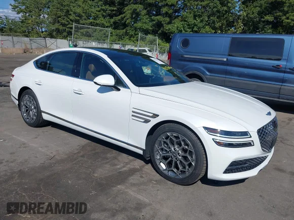 ✅ 2023 Genesis G80 2.5T • VIN: KMTGB4SCXPU191941 • Лот: 43123217. Опубліковано раніше на IAAI з пробігом 20 216 миль. Безкоштовний доступ до архіву аукціонних продажів зі США та докладний звіт про історію автомобіля на DreamBid. Зображення 1.
