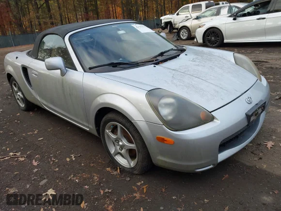 ✅ 2002 Toyota MR2 • VIN: JTDFR320220050805 • Lot: 43755279. Listed on IAAI with 26,177 mi. Free auction sales archive from the USA and detailed vehicle history report at DreamBid. Image 1.