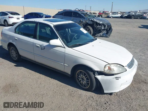✅ 1999 Honda Civic EX • VIN: 2HGEJ8640XH508326 • Лот: 45140418. Опубликован ранее на IAAI с пробегом 180 129 миль. Бесплатный доступ к архиву аукционных продаж из США и подробный отчёт об истории автомобиля на DreamBid. Изображение 1.