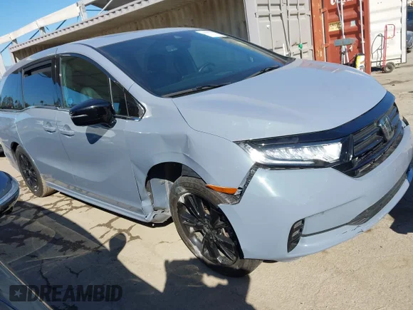 ✅ 2023 Honda Odyssey Sport • VIN: 5FNRL6H77PB071985 • Lot: 44399197. Wystawiony na IAAI z przebiegiem Nie podano. Bezpłatny archiwum sprzedaży aukcyjnych z USA i szczegółowy raport historii pojazdu na DreamBid. Zdjęcie 1.