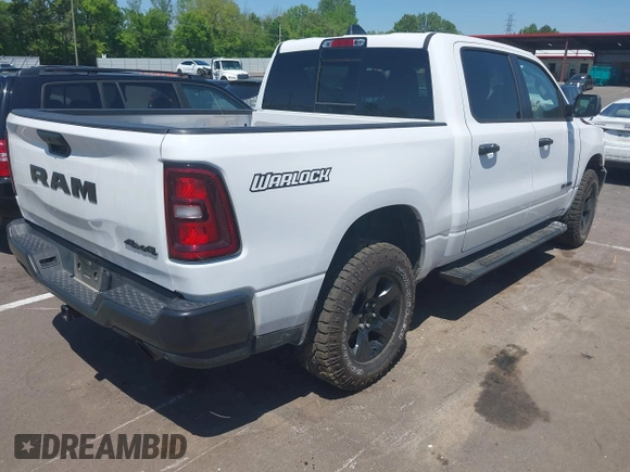 ✅ 2025 Ram 1500 Warlock • VIN: 1C6SRFGPXSN614586 • Lot: 44896247. Wystawiony na IAAI z przebiegiem 14 971 mil. Bezpłatny archiwum sprzedaży aukcyjnych z USA i szczegółowy raport historii pojazdu na DreamBid. Zdjęcie 4.
