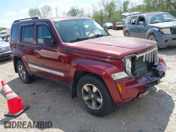 ✅ 2008 Jeep Liberty Sport • VIN: 1J8GN28K38W152678 • Lot: 42094157. Listed on IAAI with 136,331 mi. Free auction sales archive from the USA and detailed vehicle history report at DreamBid. Image 1.