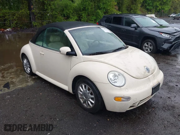 ✅ 2004 Volkswagen Beetle GLS • VIN: 3VWCM31YX4M329635 • Лот: 42180732. Опубликован ранее на IAAI с пробегом 21 746 миль. Бесплатный доступ к архиву аукционных продаж из США и подробный отчёт об истории автомобиля на DreamBid. Изображение 1.