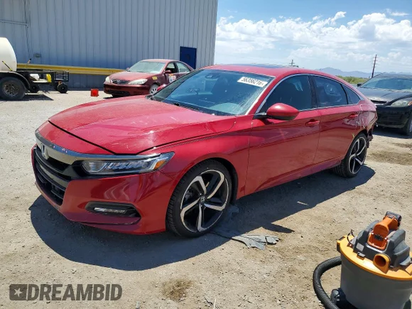 ✅ 2019 Honda Accord Sport • VIN: 1HGCV2E37KA033055 • Лот: 56356216. Опубліковано раніше на Copart з пробігом 114 153 миль. Безкоштовний доступ до архіву аукціонних продажів зі США та докладний звіт про історію автомобіля на DreamBid. Зображення 1.