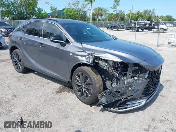 ✅ 2023 Lexus RX 350 • VIN: 2T2BAMCA1PC002613 • Lot: 42378763. Wystawiony na IAAI z przebiegiem 26 651 mil. Bezpłatny archiwum sprzedaży aukcyjnych z USA i szczegółowy raport historii pojazdu na DreamBid. Zdjęcie 1.