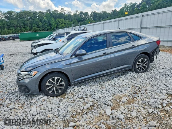 ✅ 2024 Volkswagen Jetta S • VIN: 3VW4M7BU2RM010163 • Lot: 57911516. Listed on Copart with 14,951 mi. Free auction sales archive from the USA and detailed vehicle history report at DreamBid. Image 1.