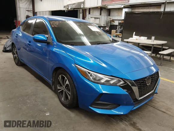 ✅ 2020 Nissan Sentra SV • VIN: 3N1AB8CV2LY279694 • Lot: 45195613. Listed on IAAI with 118,670 mi. Free auction sales archive from the USA and detailed vehicle history report at DreamBid. Image 1.