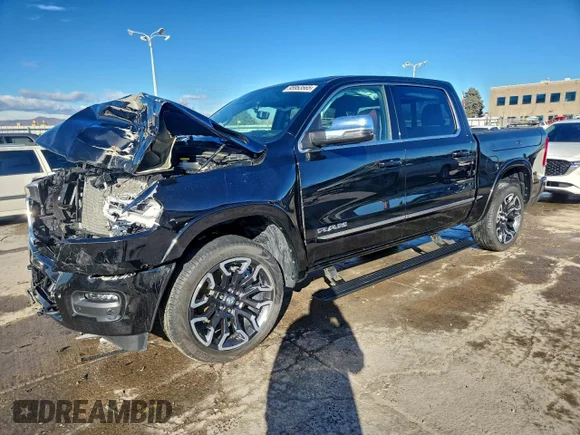✅ 2025 Ram 1500 Limited • VIN: 1C6SRFHP3SN596107 • Лот: 95953565. Опубликован ранее на Copart с пробегом Не указан. Бесплатный доступ к архиву аукционных продаж из США и подробный отчёт об истории автомобиля на DreamBid. Изображение 1.