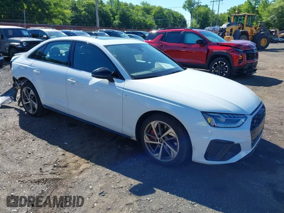 ✅ 2023 Audi A4 S line Premium Plus • VIN: WAUEAAF4XPA008286 • Lot: 45383616. Wystawiony na IAAI z przebiegiem 34 038 mil. Bezpłatny archiwum sprzedaży aukcyjnych z USA i szczegółowy raport historii pojazdu na DreamBid. Zdjęcie 1.