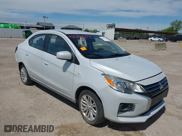 ✅ 2021 Mitsubishi Mirage ES • VIN: ML32FUFJ0MHF01319 • Lot: 44904874. Wystawiony na IAAI z przebiegiem 71 907 mil. Bezpłatny archiwum sprzedaży aukcyjnych z USA i szczegółowy raport historii pojazdu na DreamBid. Zdjęcie 1.