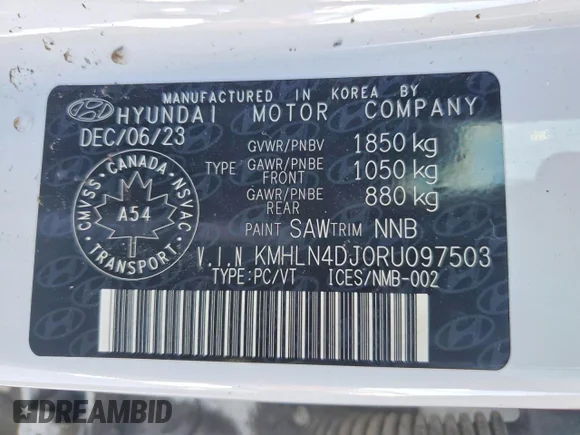 ✅ 2024 Hyundai Elantra Limited • VIN: KMHLN4DJ0RU097503 • Lot: 78274465. Wystawiony na Copart z przebiegiem Nie podano. Bezpłatny archiwum sprzedaży aukcyjnych z USA i szczegółowy raport historii pojazdu na DreamBid. Zdjęcie 12.