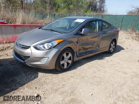 ✅ 2013 Hyundai Elantra GLS • VIN: 5NPDH4AEXDH444510 • Lot: 44816649. Listed on IAAI with 152,279 mi. Free auction sales archive from the USA and detailed vehicle history report at DreamBid. Image 2.