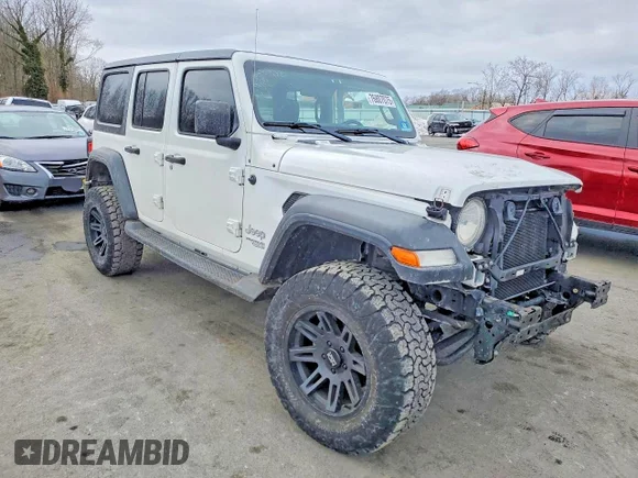 ✅ 2018 Jeep Wrangler Unlimited Sport S • VIN: 1C4HJXDG4JW103355 • Lot: 76807075. Wystawiony na Copart z przebiegiem 90 181 mil. Bezpłatny archiwum sprzedaży aukcyjnych z USA i szczegółowy raport historii pojazdu na DreamBid. Zdjęcie 4.