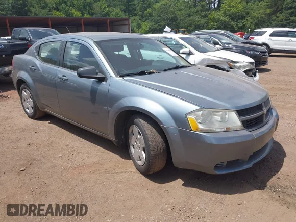 ✅ 2010 Dodge Avenger SXT • VIN: 1B3CC4FBXAN200796 • Lot: 42738852. Listed on IAAI with 189,646 mi. Free auction sales archive from the USA and detailed vehicle history report at DreamBid. Image 1.