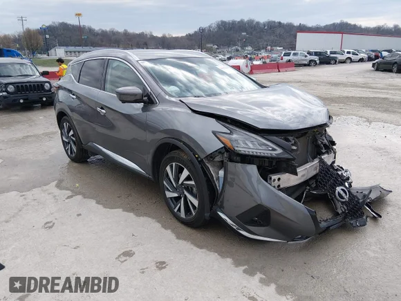 ✅ 2023 Nissan Murano SL • VIN: 5N1AZ2CS8PC128994 • Lot: 44651258. Listed on IAAI with 65,810 mi. Free auction sales archive from the USA and detailed vehicle history report at DreamBid. Image 1.