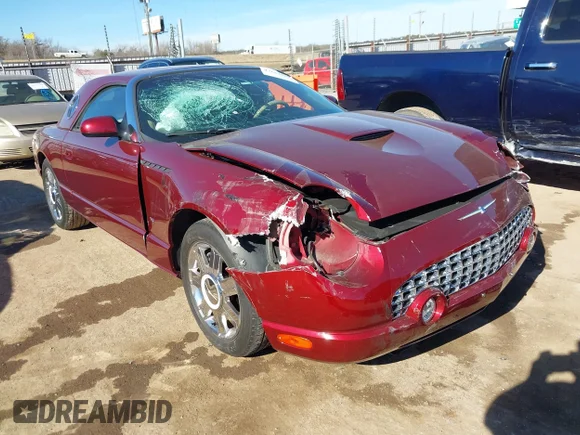 ✅ 2004 Ford Thunderbird Deluxe • VIN: 1FAHP60A94Y104445 • Lot: 44152989. Listed on IAAI with 46,685 mi. Free auction sales archive from the USA and detailed vehicle history report at DreamBid. Image 1.