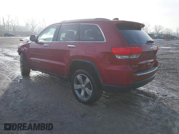 ✅ 2014 Jeep Grand Cherokee Limited • VIN: 1C4RJFBG8EC101679 • Lot: 44087047. Listed on IAAI with 198,971 mi. Free auction sales archive from the USA and detailed vehicle history report at DreamBid. Image 3.