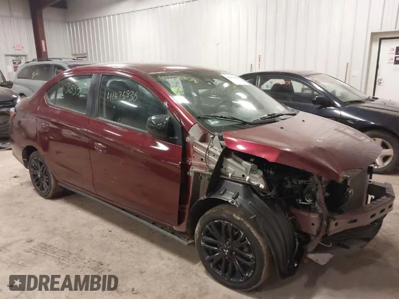 ✅ 2022 Mitsubishi Mirage ES • VIN: ML32FUFJ3NHF04927 • Лот: 41675838. Опубліковано раніше на IAAI з пробігом 28 730 миль. Безкоштовний доступ до архіву аукціонних продажів зі США та докладний звіт про історію автомобіля на DreamBid. Зображення 1.