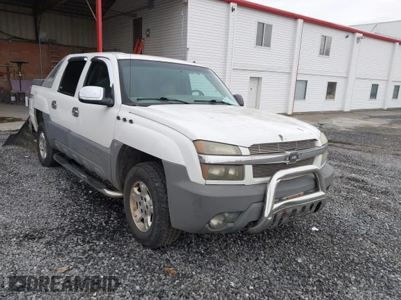 ✅ 2002 Chevrolet Avalanche • VIN: 3GNEK13T32G108744 • Lot: 44160330. Wystawiony na IAAI z przebiegiem 231 565 mil. Bezpłatny archiwum sprzedaży aukcyjnych z USA i szczegółowy raport historii pojazdu na DreamBid. Zdjęcie 1.