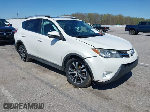 ✅ 2015 Toyota RAV4 Limited • VIN: 2T3DFREV9FW345928 • Lot: 44786349. Listed on IAAI with 115,929 mi. Free auction sales archive from the USA and detailed vehicle history report at DreamBid. Image 1.