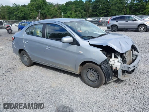 ✅ 2024 Mitsubishi Mirage ES • VIN: ML32FUFJ9RHF05294 • Лот: 42761537. Опубліковано раніше на IAAI з пробігом 53 226 миль. Безкоштовний доступ до архіву аукціонних продажів зі США та докладний звіт про історію автомобіля на DreamBid. Зображення 1.
