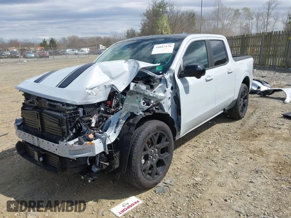 ✅ 2025 Ford Maverick Lariat • VIN: 3FTTW8S37SRB71123 • Lot: 44667136. Listed on IAAI with Not provided. Free auction sales archive from the USA and detailed vehicle history report at DreamBid. Image 2.