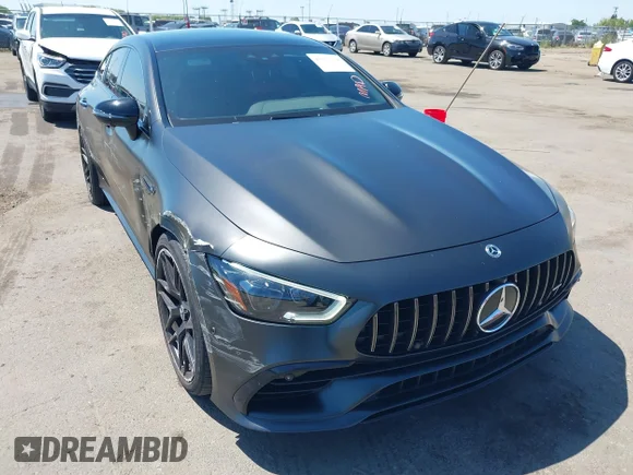 ✅ 2023 Mercedes-Benz AMG GT 43 • VIN: W1K7X5KB0PA057766 • Лот: 45075119. Опубліковано раніше на IAAI з пробігом 30 176 миль. Безкоштовний доступ до архіву аукціонних продажів зі США та докладний звіт про історію автомобіля на DreamBid. Зображення 1.