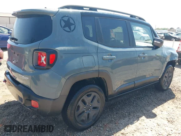 ✅ 2017 Jeep Renegade Trailhawk • VIN: ZACCJBCBXHPE82629 • Lot: 44678793. Listed on IAAI with 66,571 mi. Free auction sales archive from the USA and detailed vehicle history report at DreamBid. Image 4.