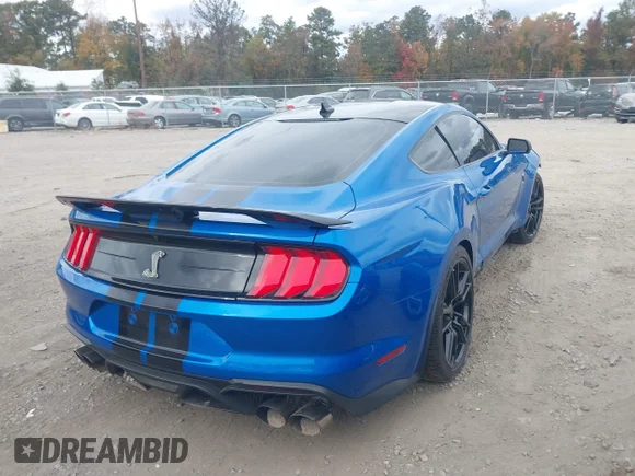 ✅ 2021 Ford Mustang Shelby GT500 • VIN: 1FA6P8SJ5M5500860 • Lot: 43547036. Wystawiony na IAAI z przebiegiem Nie podano. Bezpłatny archiwum sprzedaży aukcyjnych z USA i szczegółowy raport historii pojazdu na DreamBid. Zdjęcie 4.