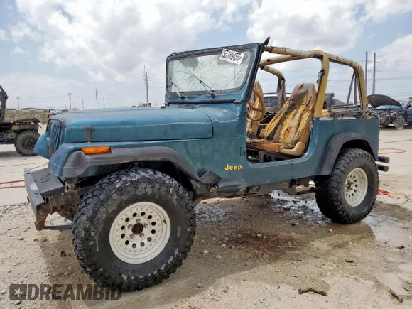 ✅ 1995 Jeep Wrangler S • VIN: 1J4FY19P6SP314068 • Лот: 55169455. Опубліковано раніше на Copart з пробігом Не вказано. Безкоштовний доступ до архіву аукціонних продажів зі США та докладний звіт про історію автомобіля на DreamBid. Зображення 1.